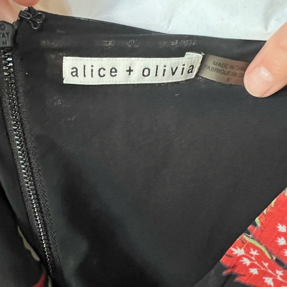 Alice and Olivia, zip-up back, size 8, floral dress. - Picture 3 of 3